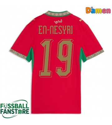 Marokko Youssef En-Nesyri #19 Replik Heimtrikot Damen WM 2026 Kurzarm